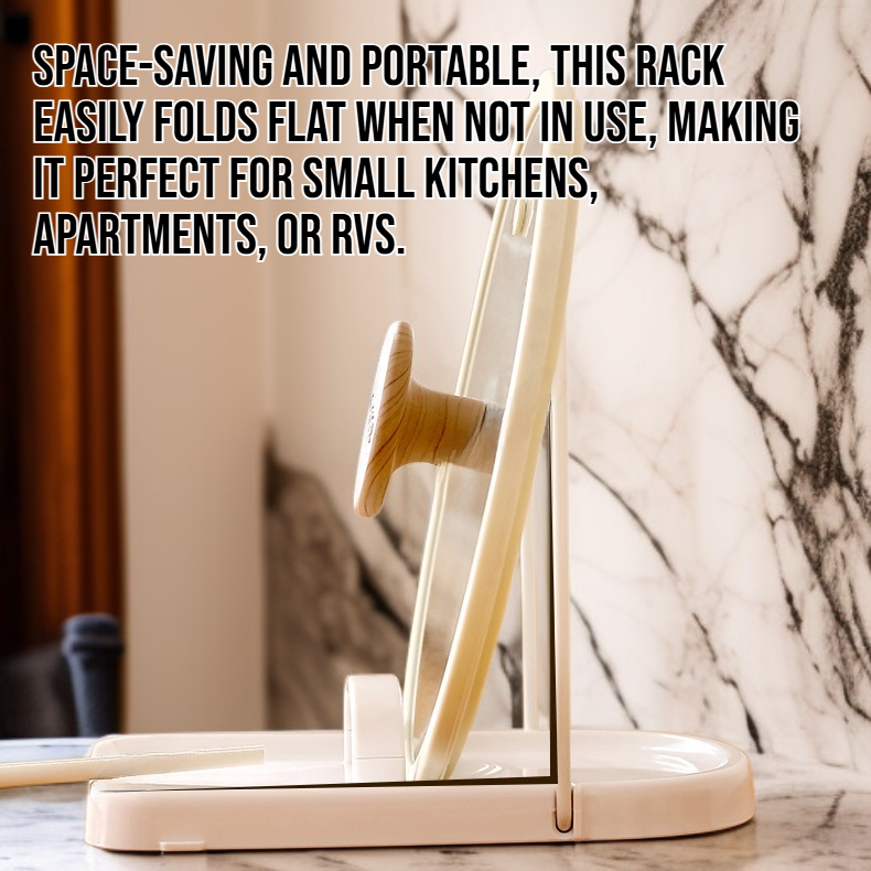 Home Foldable Tabletop Pot Lid Storage Rack