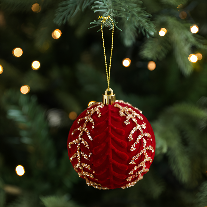 Burgundy pendant decoration