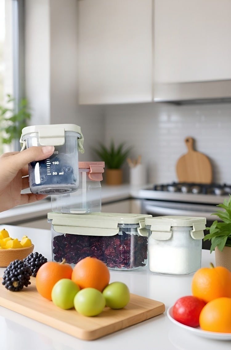 다양한 메뉴의 아기 이유식