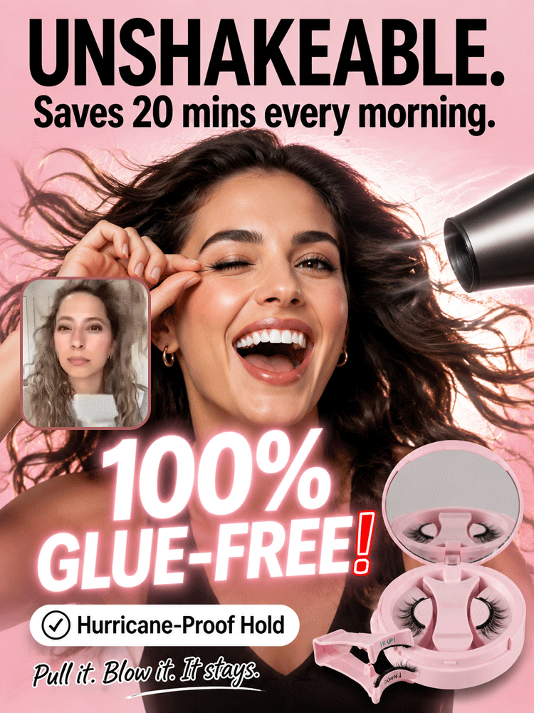 [No glue, no removal hassle; achieve perfect lashes in 3 seconds] Magnetic False Eyelashes