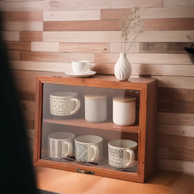 Modern Mug and Tea Set Display Cabinet for Cosmetics and Water Cups