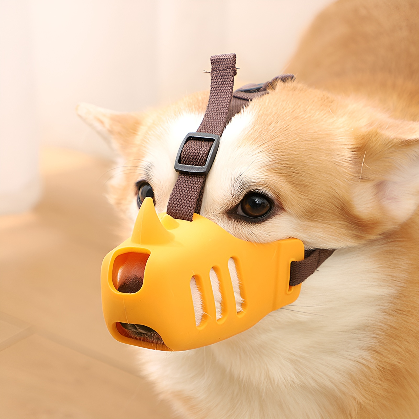 ペットの噛みつき防止マスク