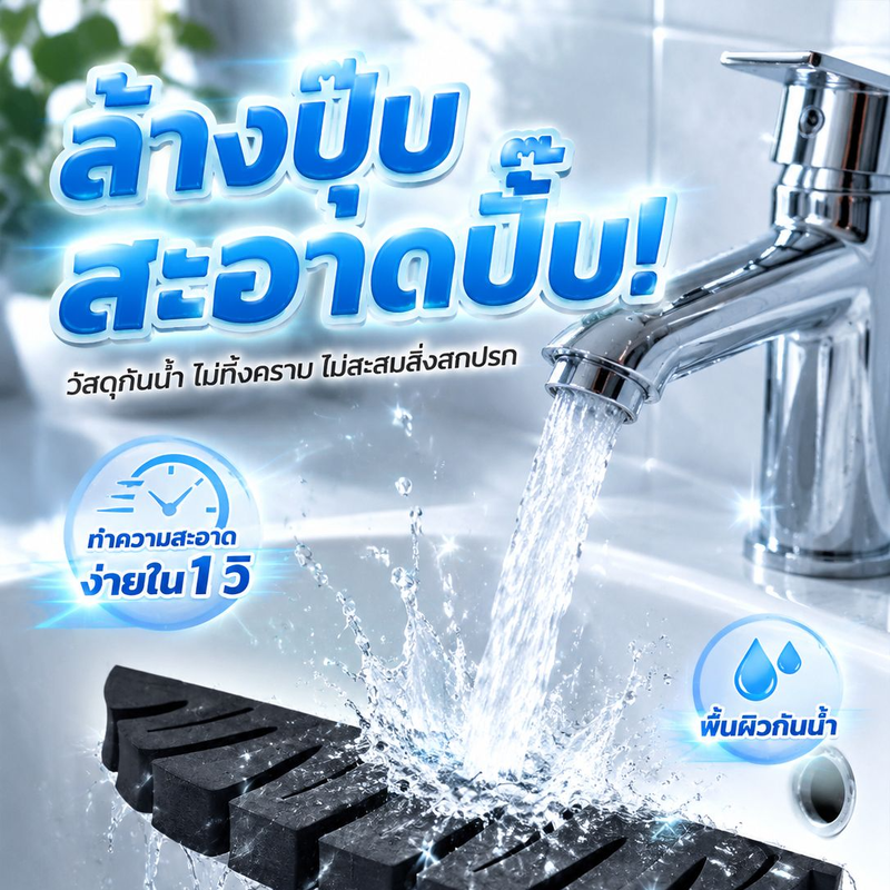 ที่จัดเก็บแปรงแต่งหน้า ห้องน้ำอเนกประสงค์ ติดตั้งสะดวก