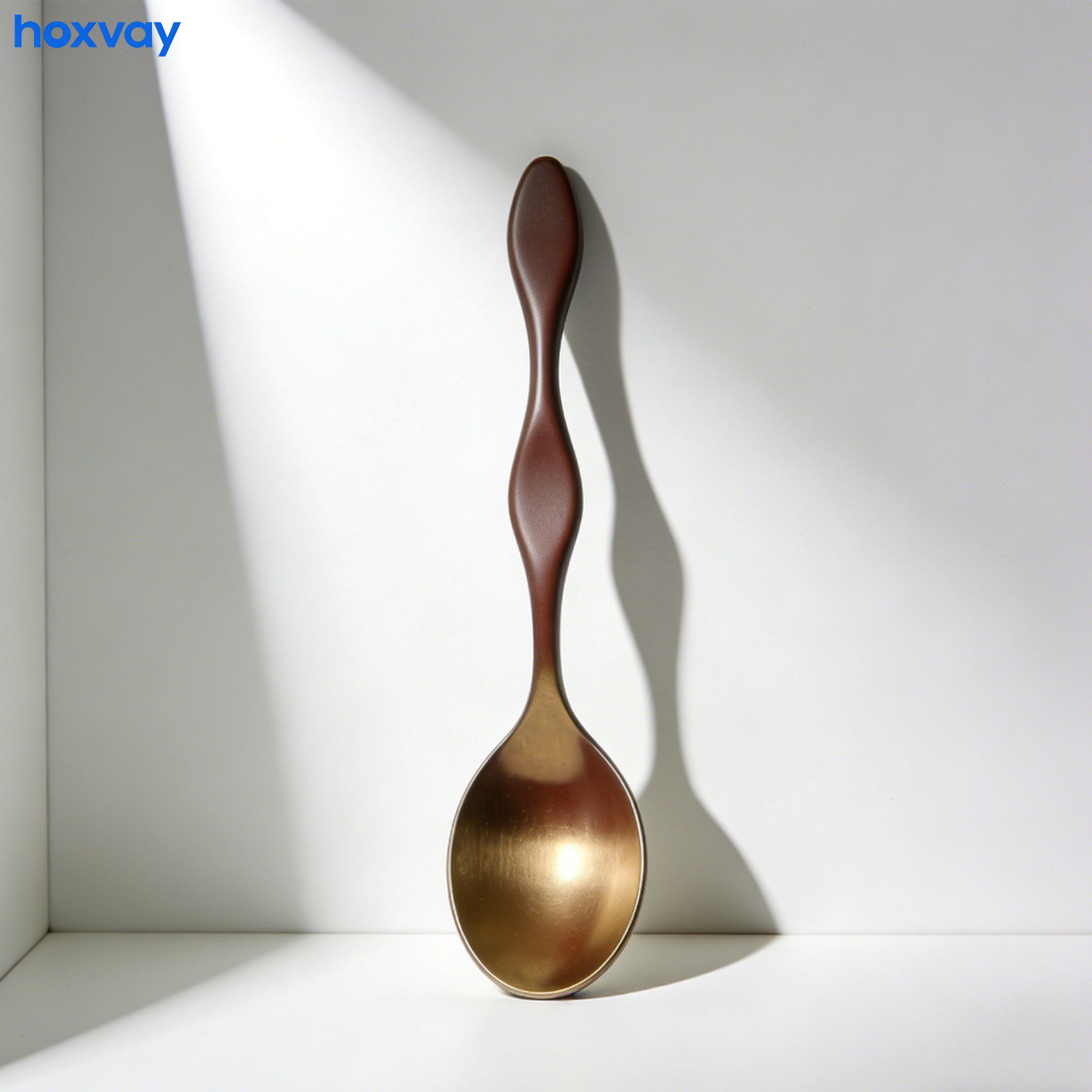 Stainless steel long-handled soup spoons (3-pack)