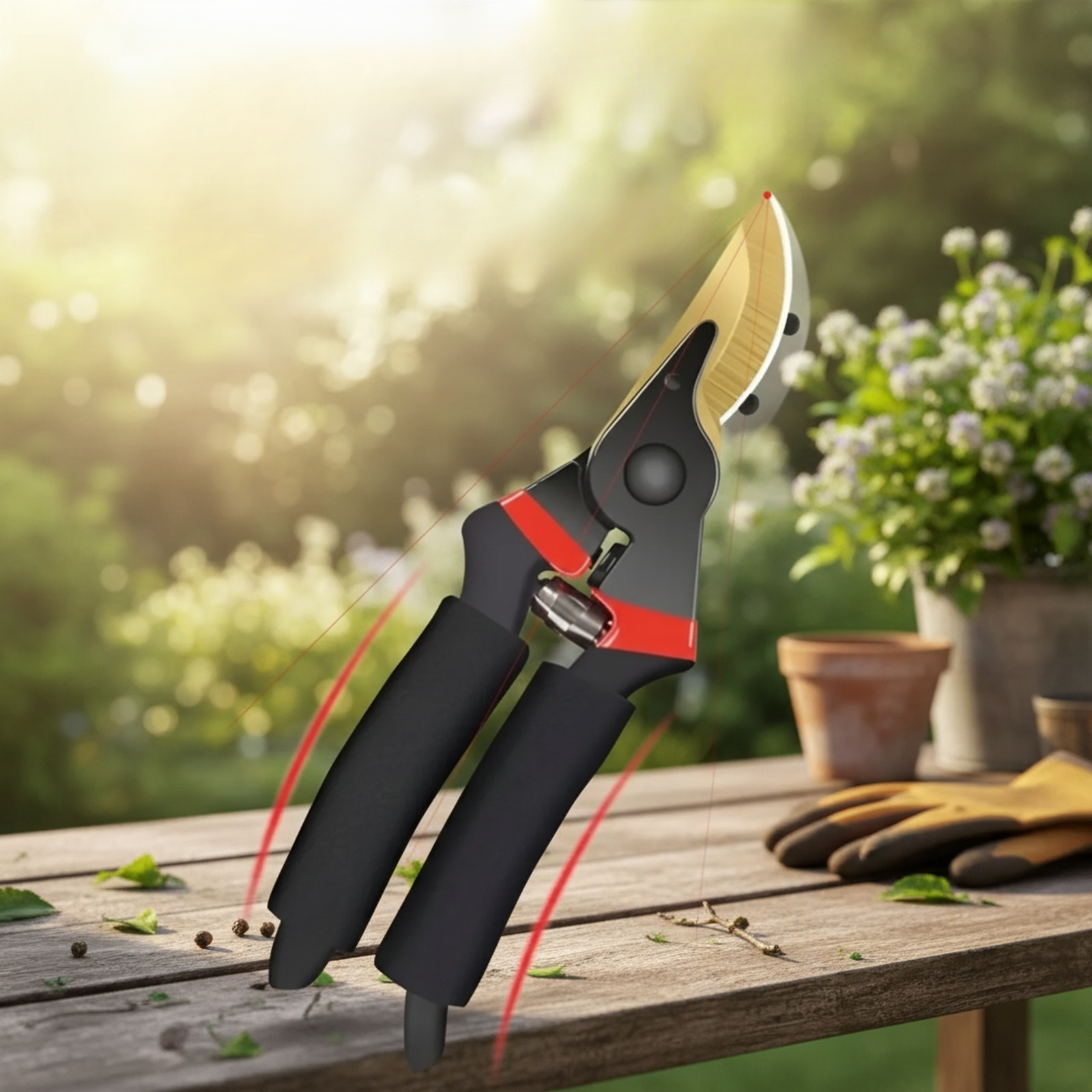 Sécateur puissant pour jardinage, taille de haies et arbres fruitiers