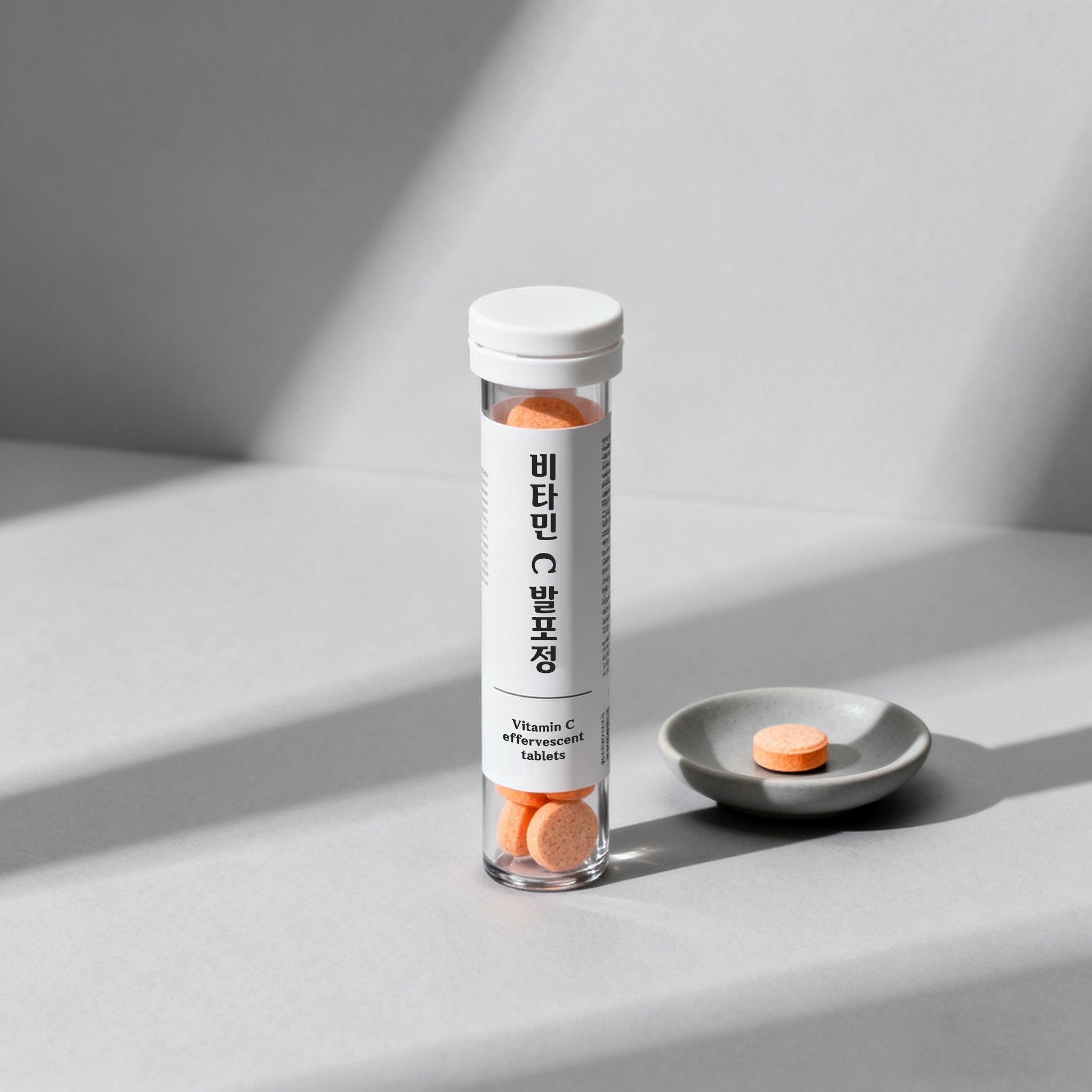고함량 비타민 C 발포정 4개입 제품 패키지