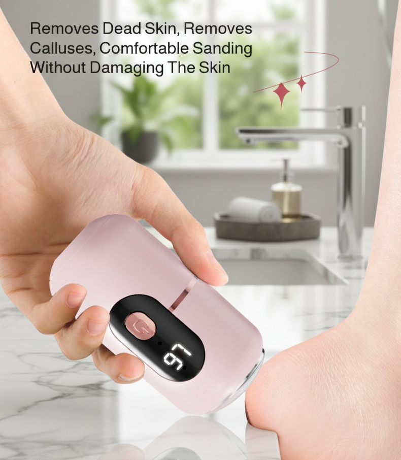 Easy-to-clean Electric Foot File for home pedicure