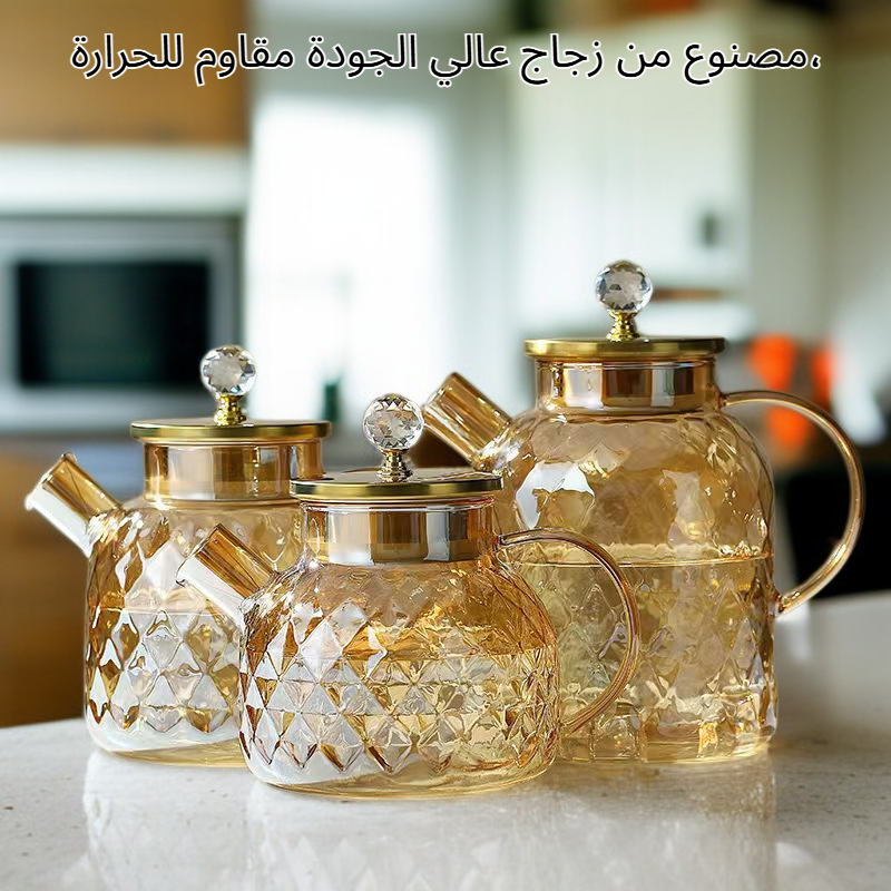 إبريق شاي زجاجي