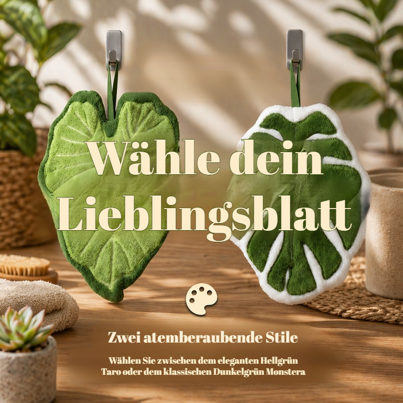 Monstera-Blatt-Design Handtuch, saugfähig für Küche und Badezimmer