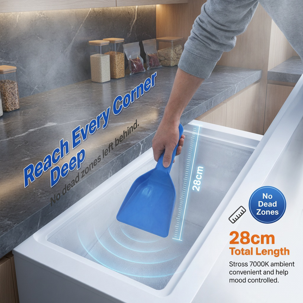 Refrigerator defrosting scraper ice remover is used for defrosting refrigerators and removing grease