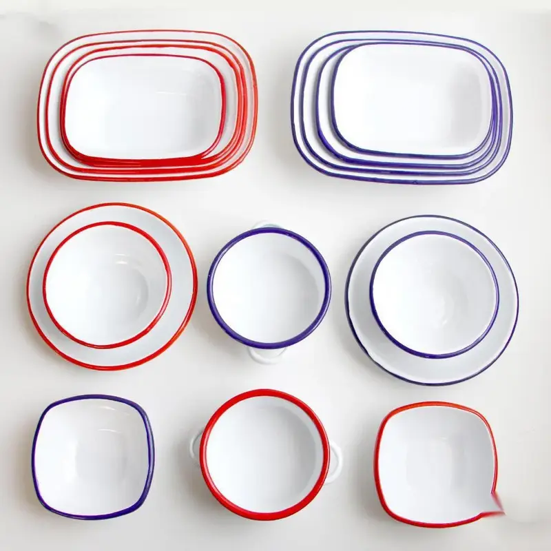 Rectangular Enamel Plate