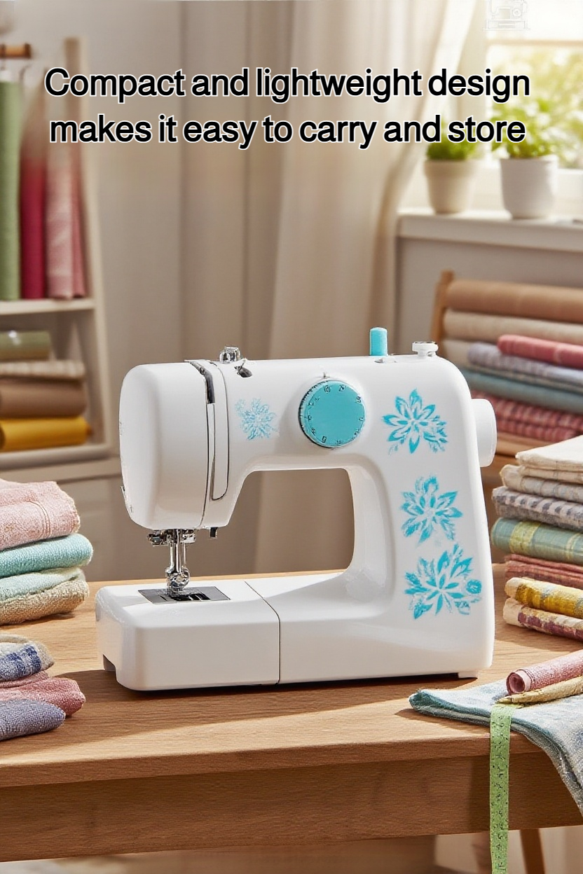 Close-up of sewing machine control panel