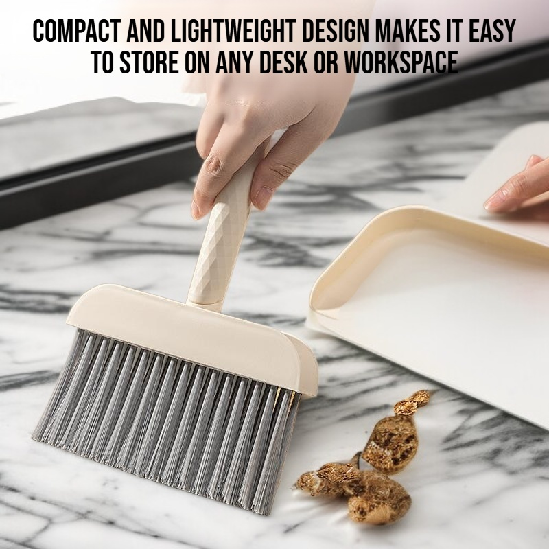Desktop mini dustpan broom set