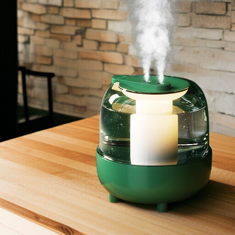 Office and Bedroom Night Light Humidifier with Dual Spray and Large Capacity