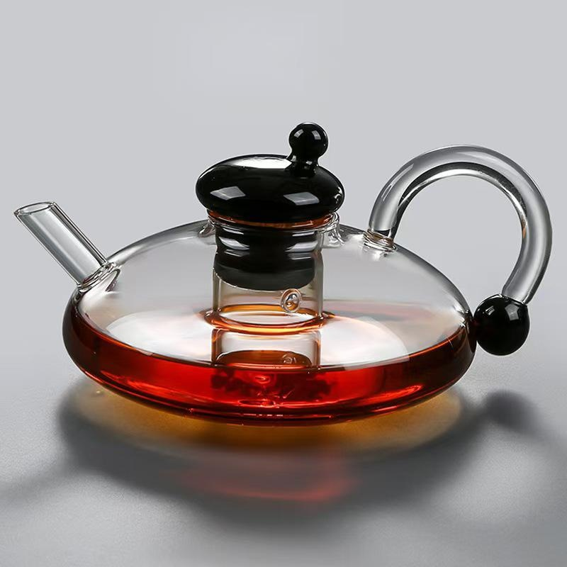 新款耐高溫煙灰色手工鼠尾壺茶具煮茶壺