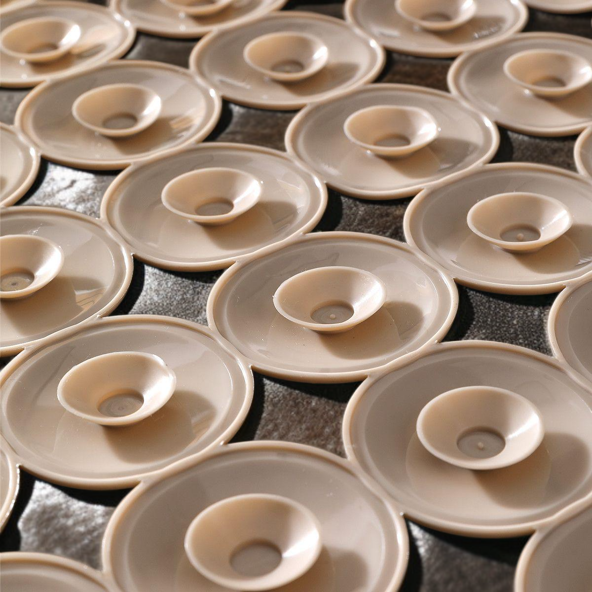 Round textured bathroom anti-slip mat for toilet shower room