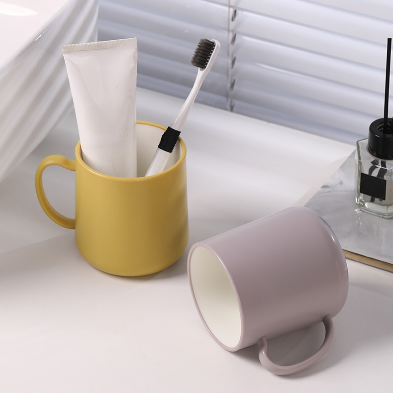 แก้วน้ำล้างปากดีไซน์สวยสำหรับนักเรียน แก้วแปรงฟันหนาพิเศษใช้ในห้องน้ำ