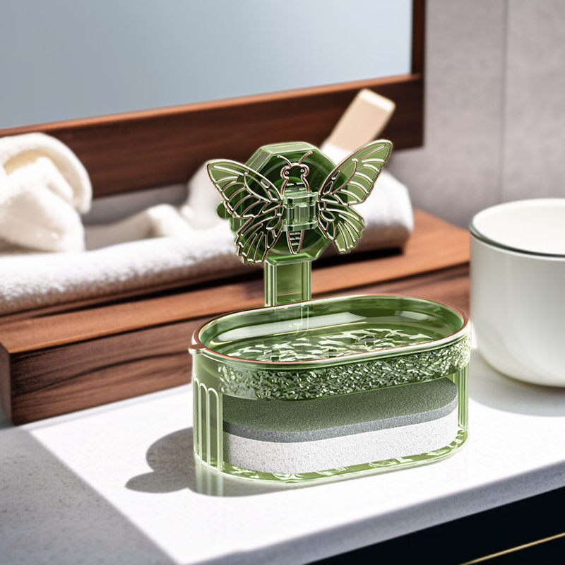 가정용 벽걸이 욕실 나비 비누받침대 배수 비누통