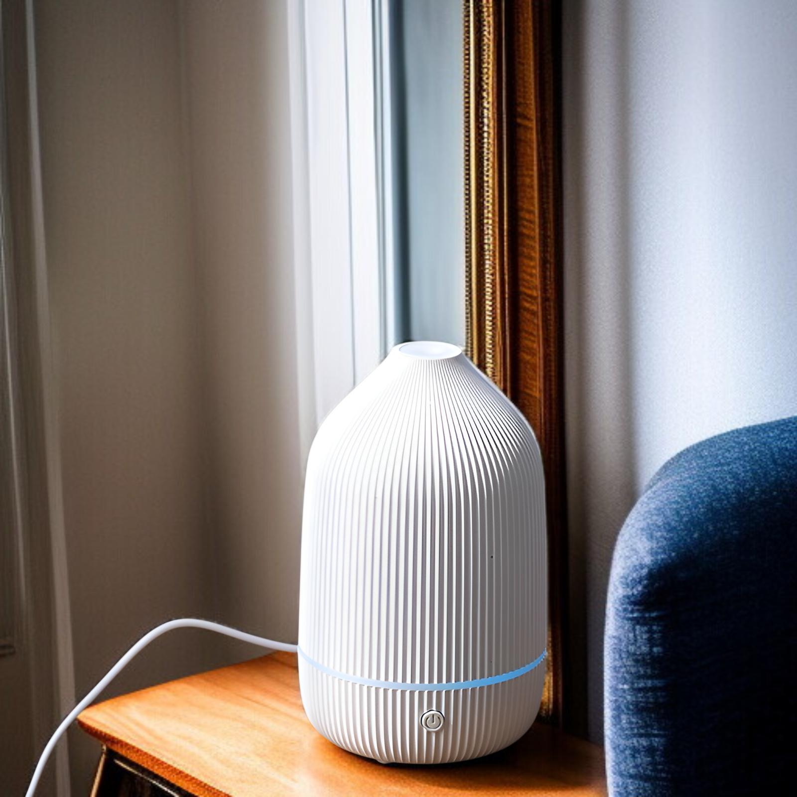 ベッドサイドでのアロマセラピーマシン利用イメージ