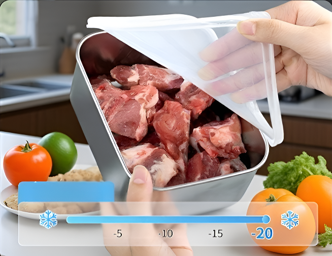 防臭・防湿設計のステンレス保存ボックス