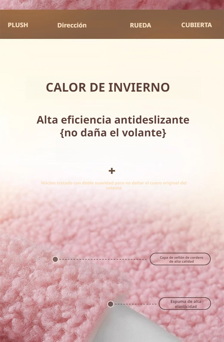 Volante de coche con funda de lujo para mujer