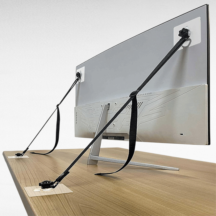 Verstellbarer TV-Sicherheitsgurt, geeignet für Fernsehtisch oder Schreibtisch, Anti-Kipp Möbelanker