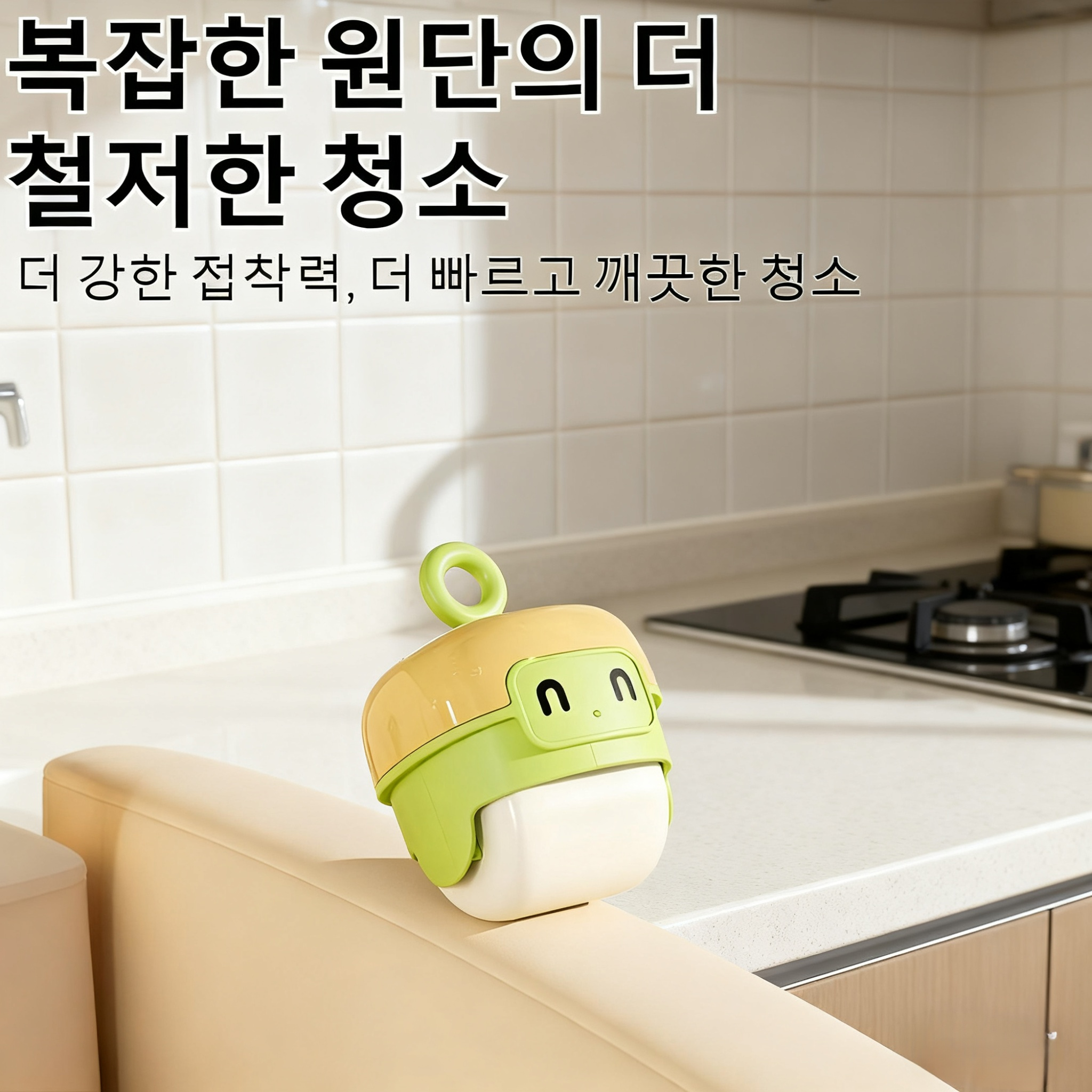 소파 위에서 사용하는 미니 펫 헤어 클리너