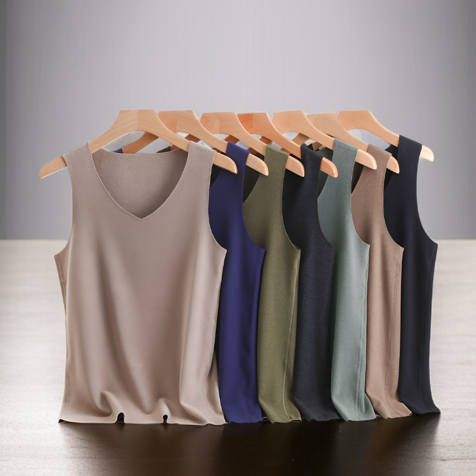 秋冬新作ドイツ製ベルベット暖かいVネックベスト メンズ