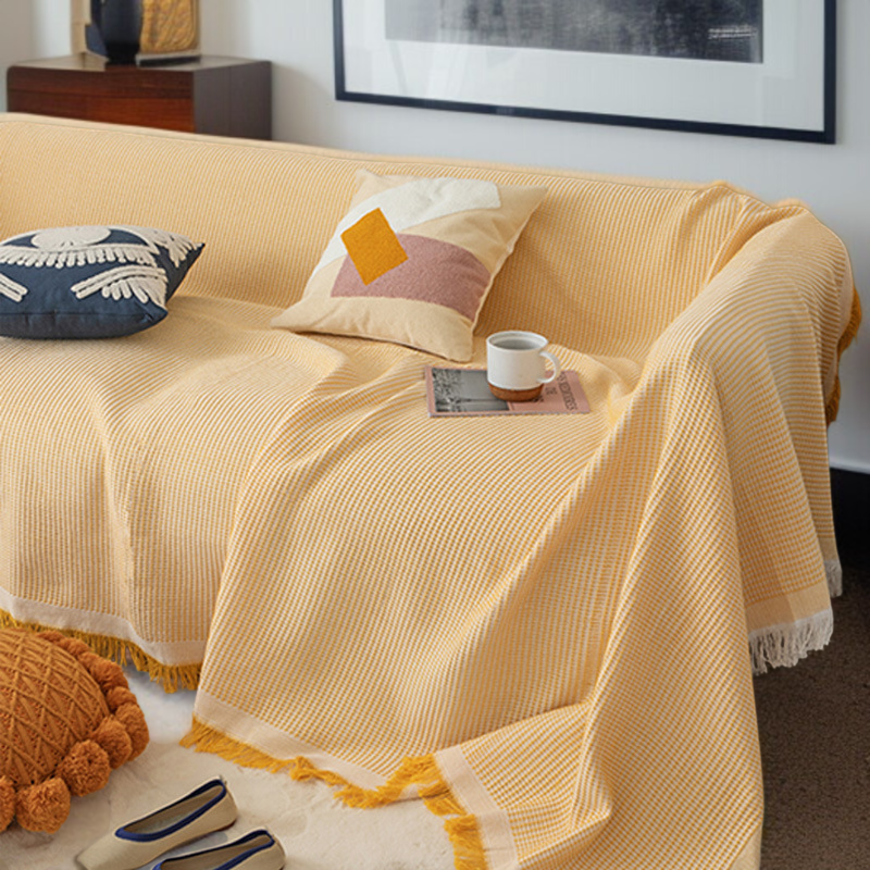 ソファカバーカバーフルカバー綿糸ユニバーサルソファブランケットカバータオル フルカバーソファ