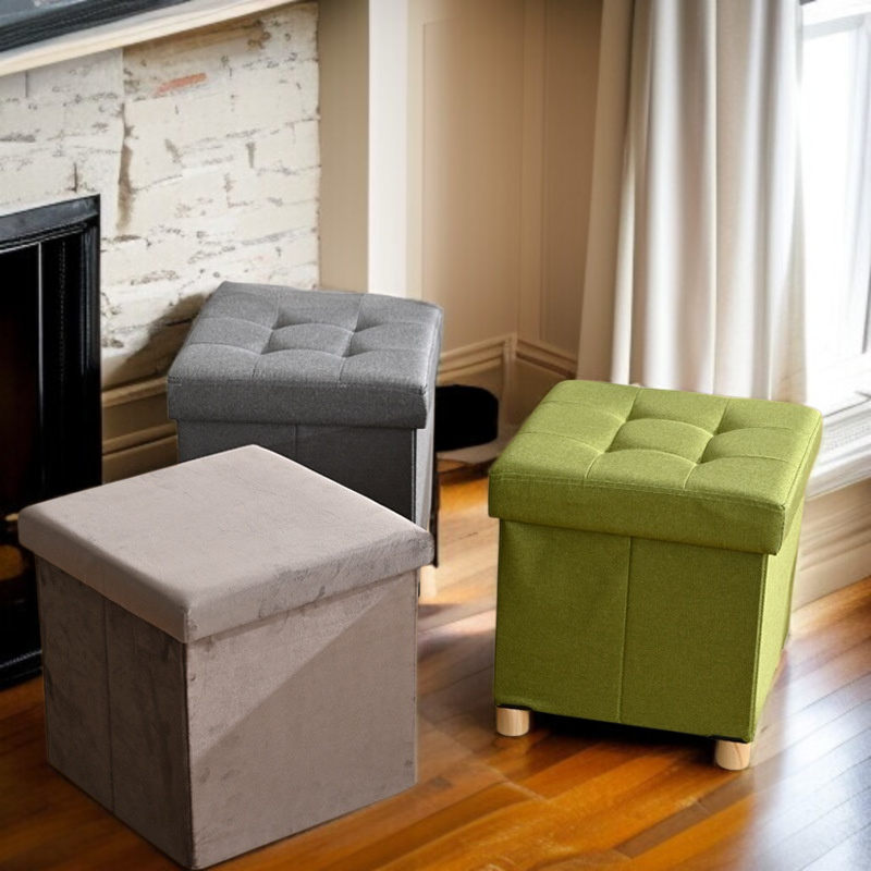 가정용 수납 걸상 다용도 접이식 소파 보강형 수납 걸상 수납 기능 수납 걸상
