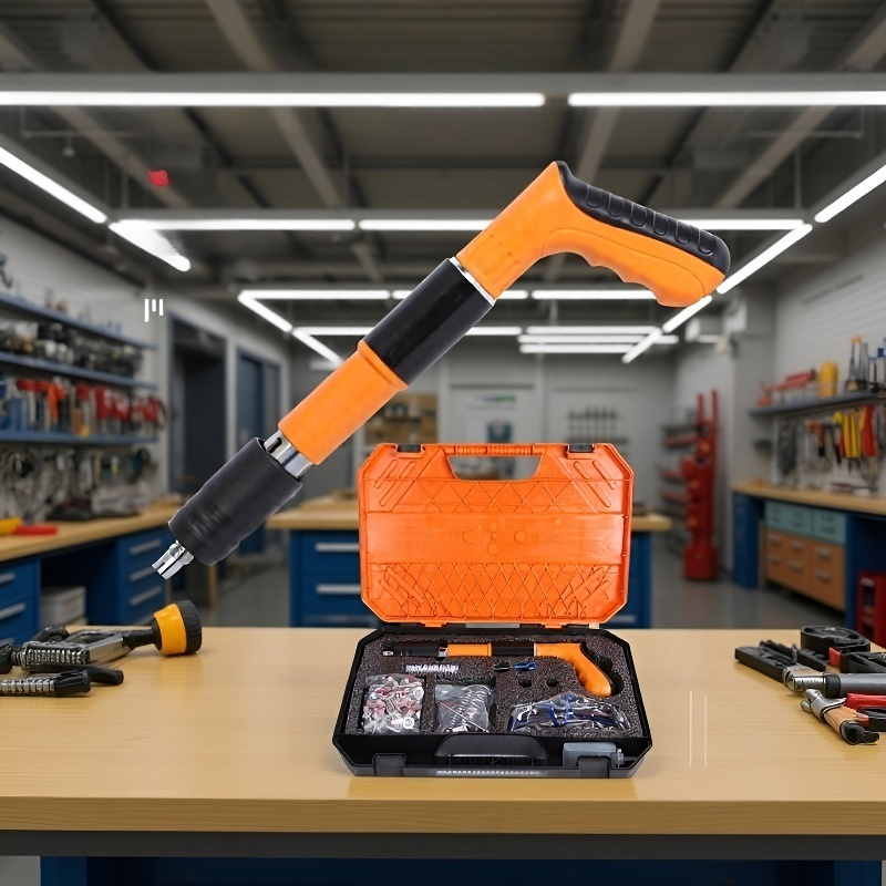 オレンジ色ミニ釘打ち器