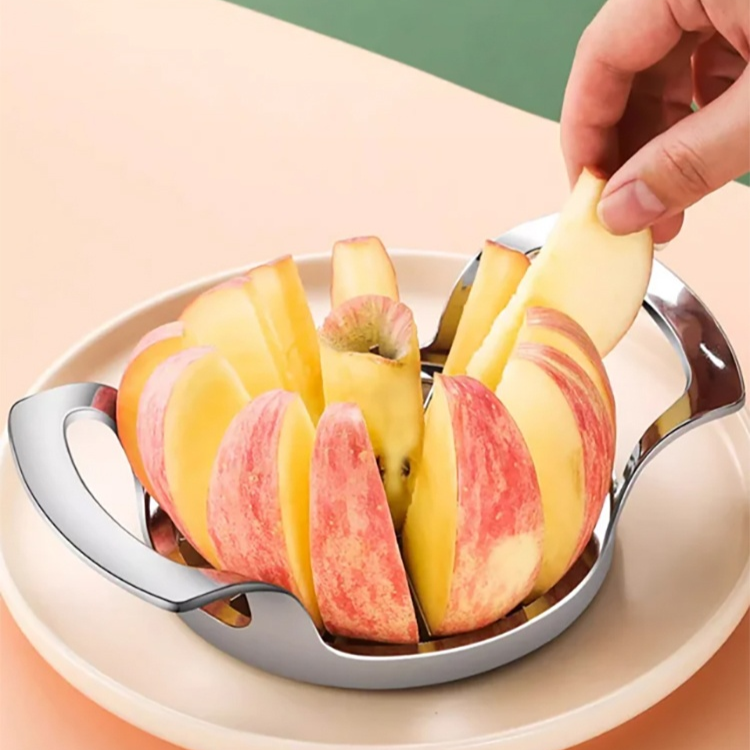 주방 소도구 과일 분할기 아연합금 스테인리스 스틸 슬라이스 씨 제거 사과