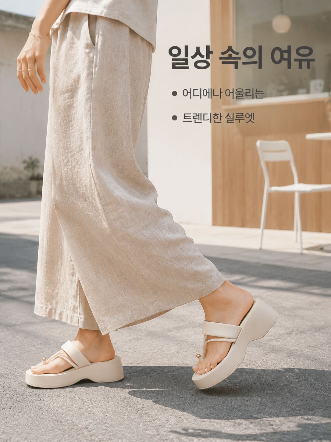 고급스러운 여성용 쪼리 슬리퍼