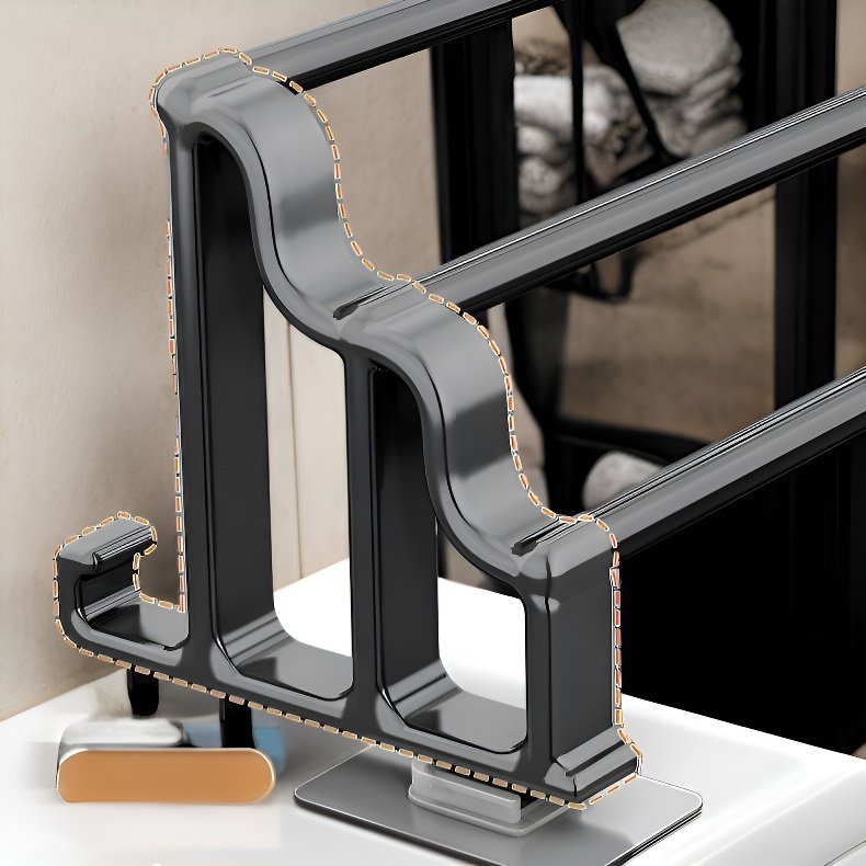 드릴 없이 벽에 부착하는 욕실용 수건걸이