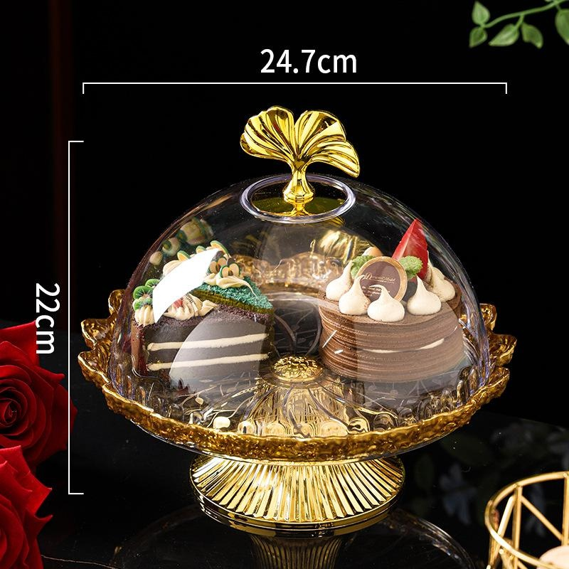 Luxury Gold-painted Dessert Plate for Afternoon Tea