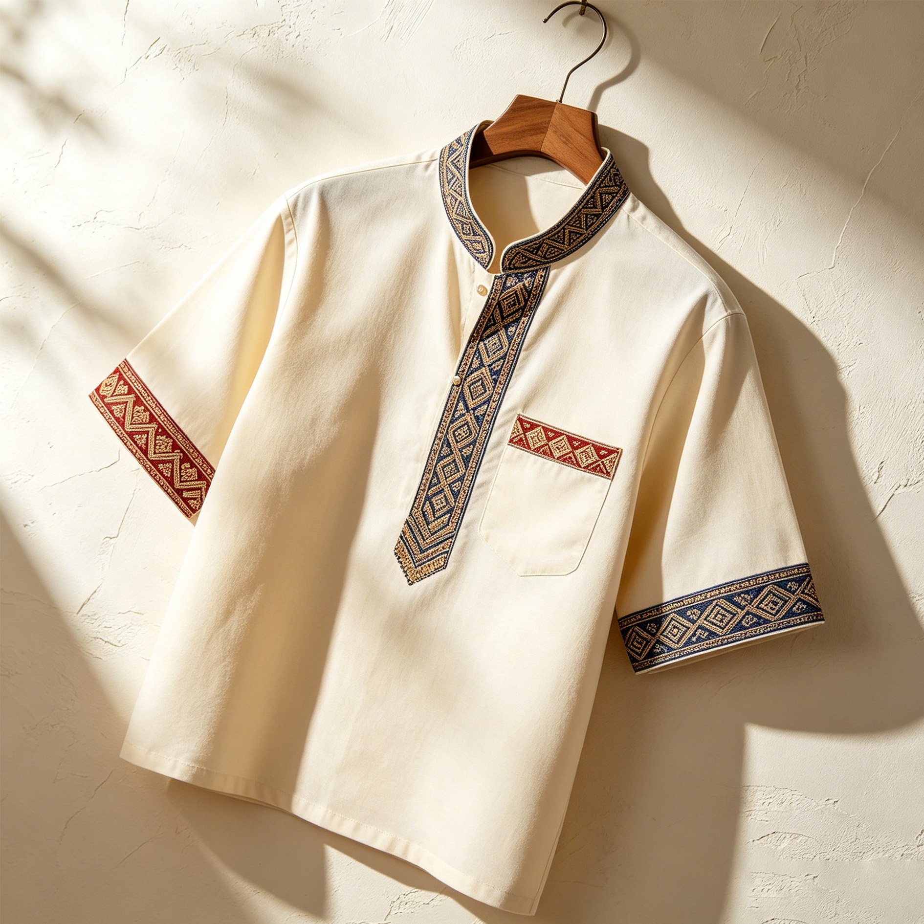 เสื้อแขนสั้นแฟชั่นผู้ชาย