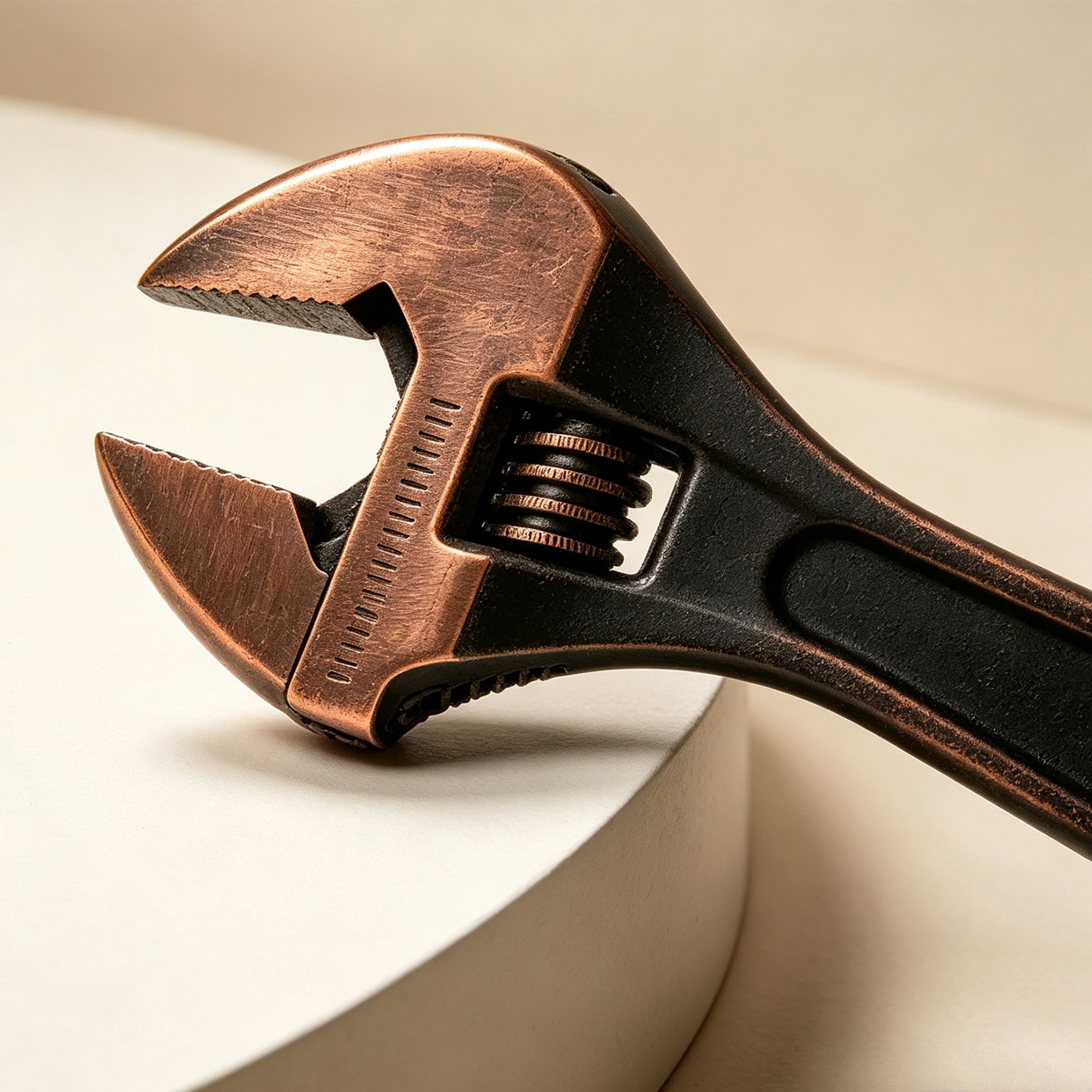 Antique Black Adjustable Wrench