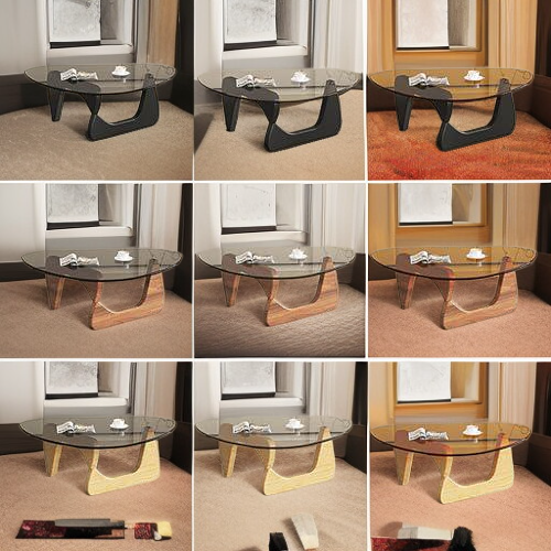 강화 유리 커피 테이블