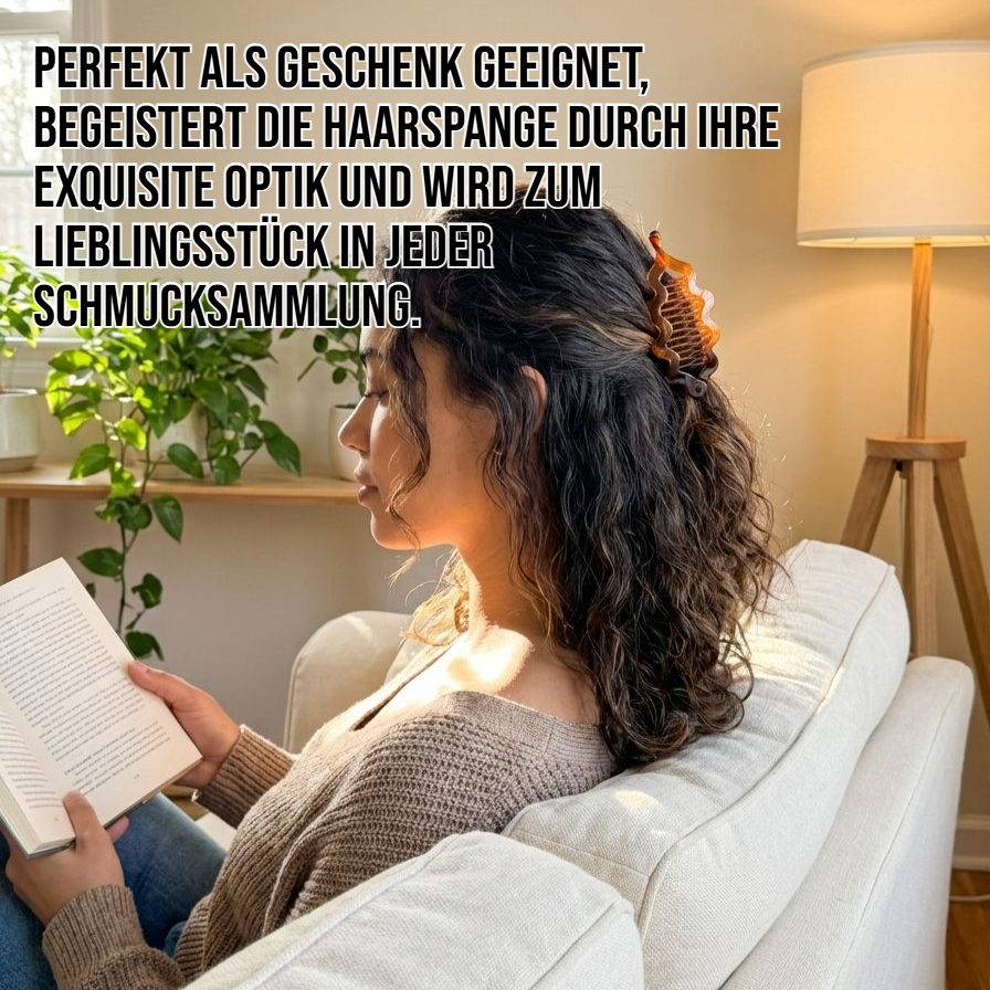 Luxuriöse Haarspange als modisches Accessoire