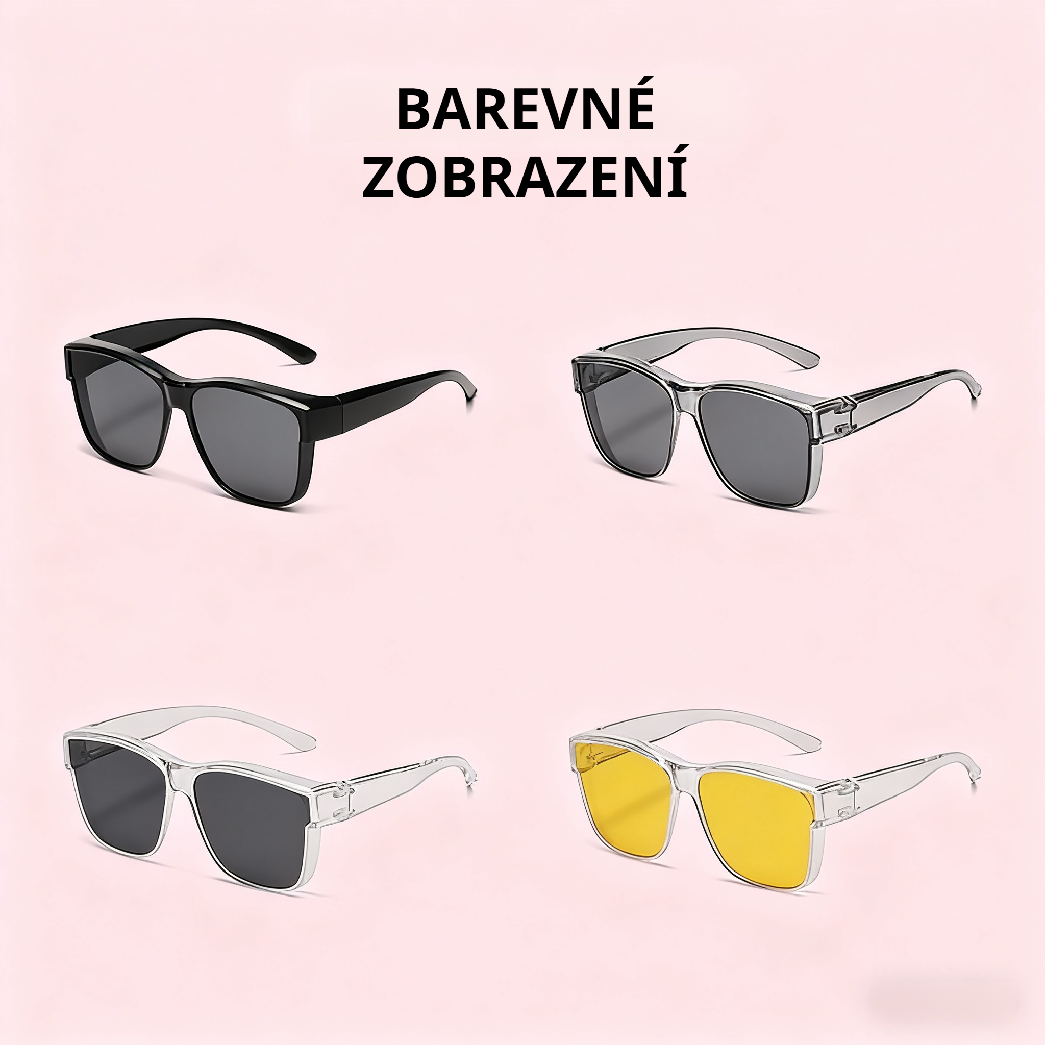 Stylové brýle na nošení přes dioptrické brýle