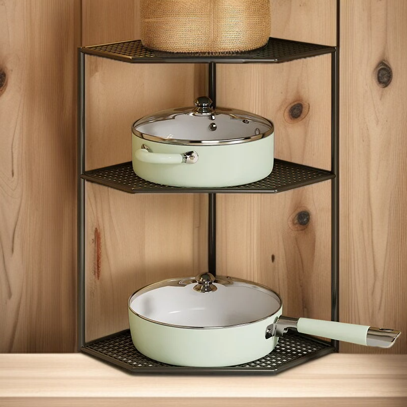 주방 다층 냄비 수납 선반