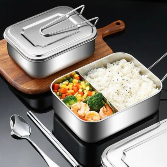 Unterteilte Edelstahl-Lunchbox