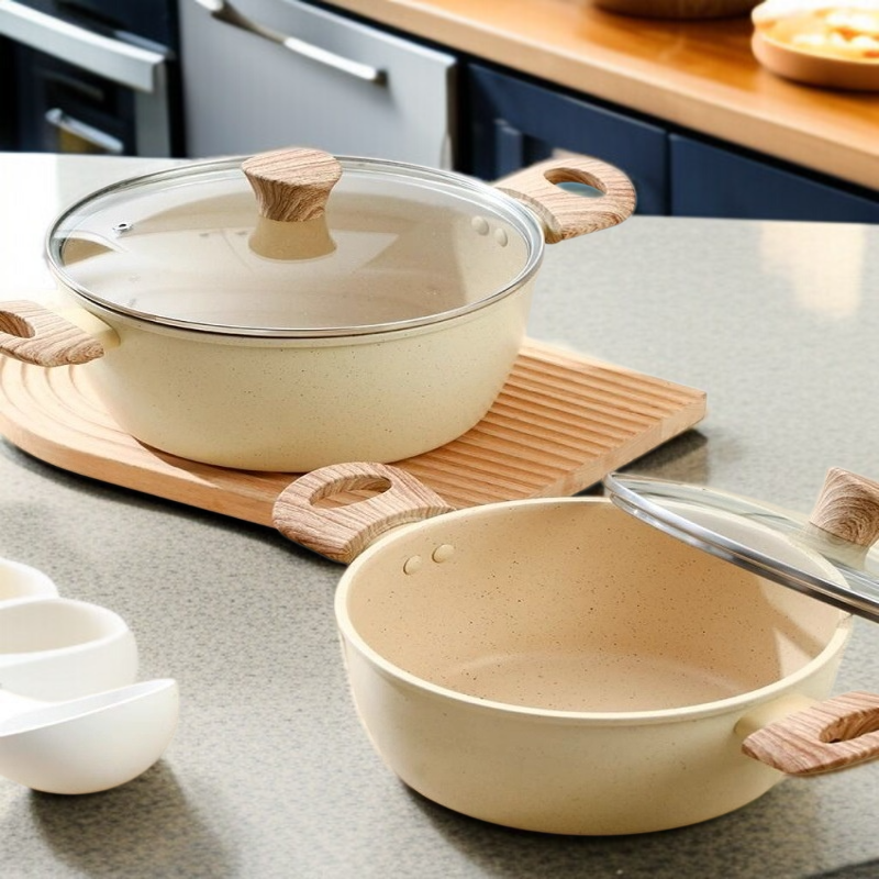 Visualization Soup Pot Even Heating Multipurpose Binaural Stew Pot Easy to Clean