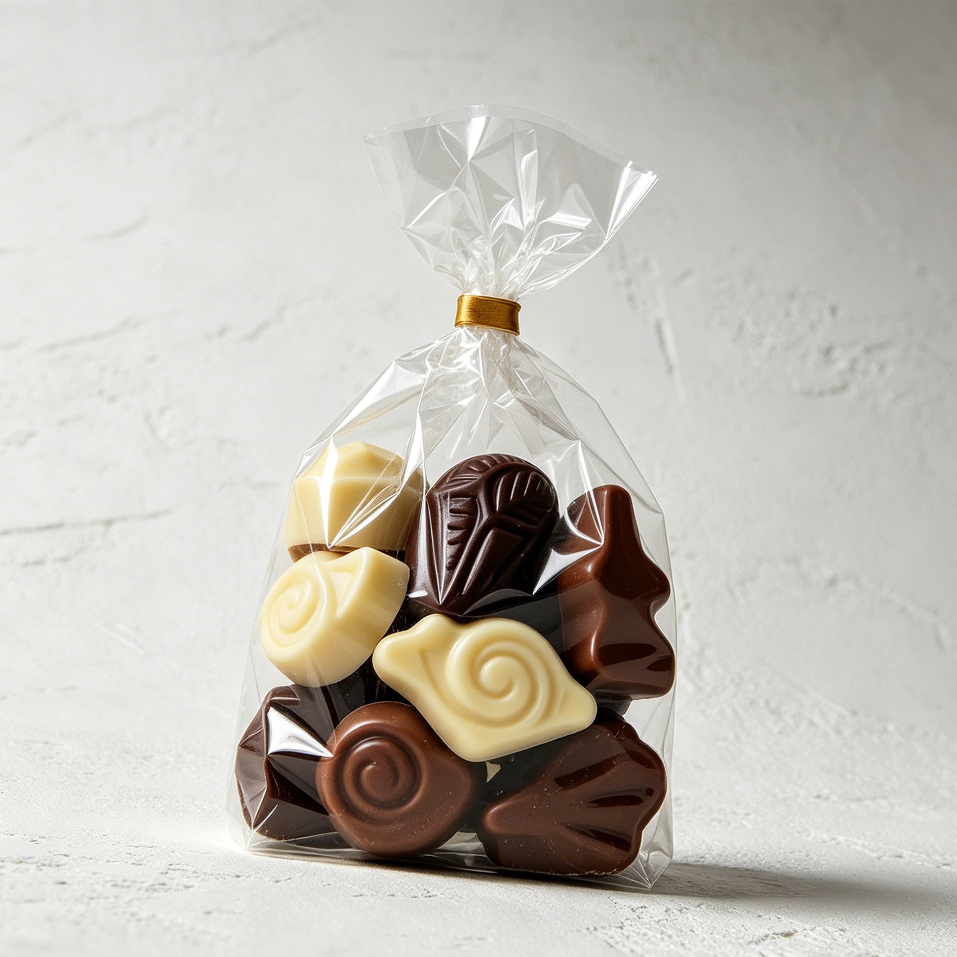 Frijoles de chocolate con leche en bolsa
