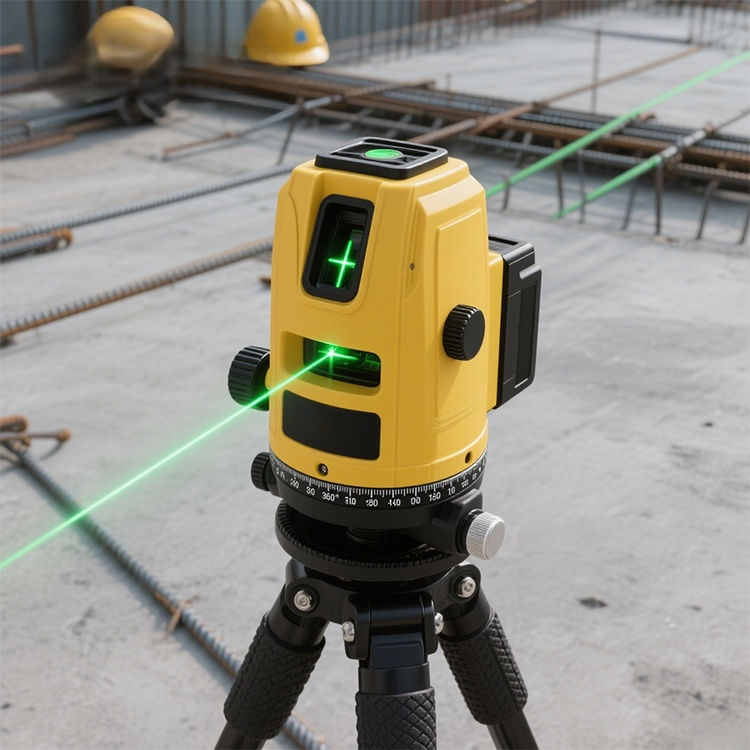 Nivel láser profesional con soporte ajustable