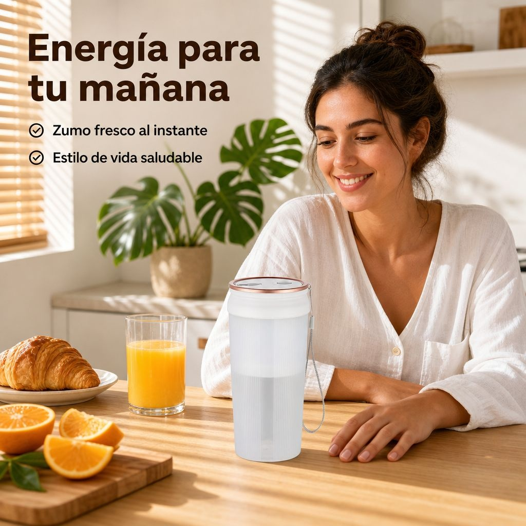 Exprimidor de frutas doméstico portátil pequeño, vaso batidor multifuncional