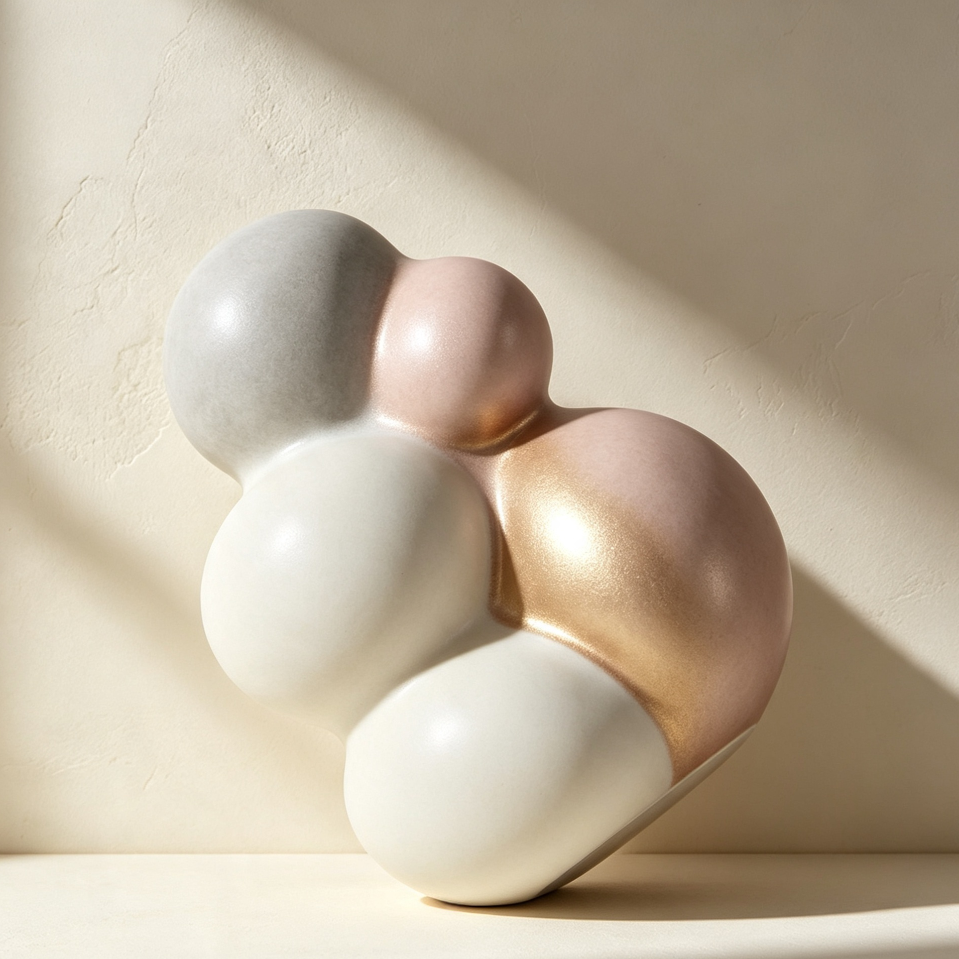 Bubble Cloud Shaped Ceramic Art Ornament