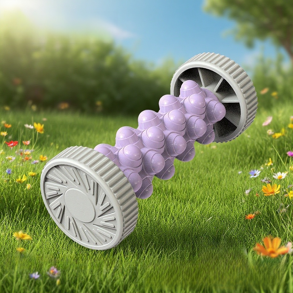 滾軸手足按摩器滾輪瑜珈健身腳底抽出