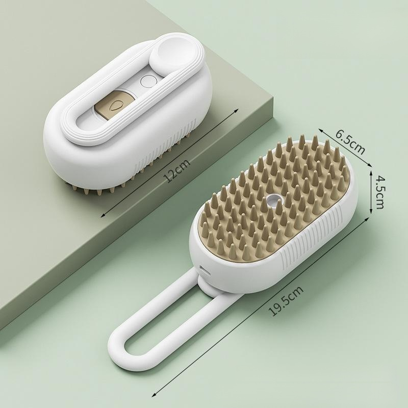 Brosse de toilettage pour animaux à vapeur électrique