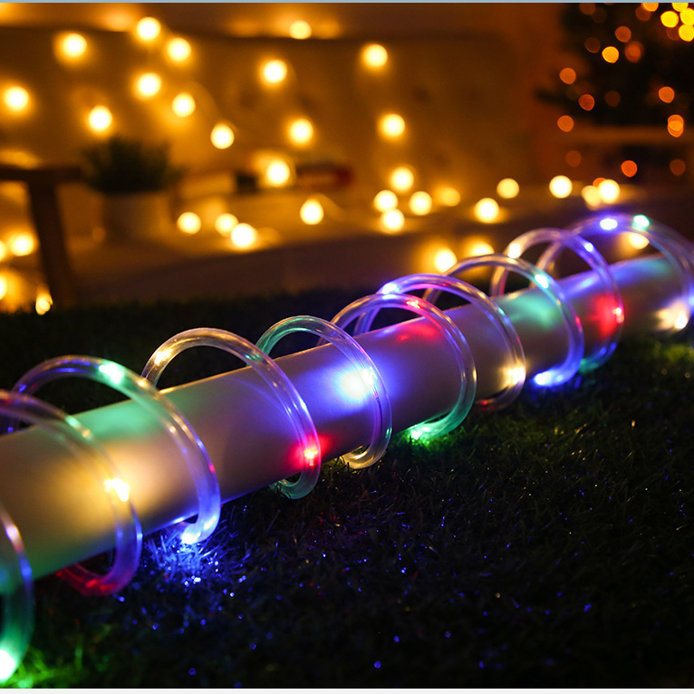 LED Solar Rohr Lichterkette Kupferdraht Garten Dekorationsleuchte